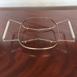 Corningware Atomic Square Casserole Trivet Cradle Metal Stand